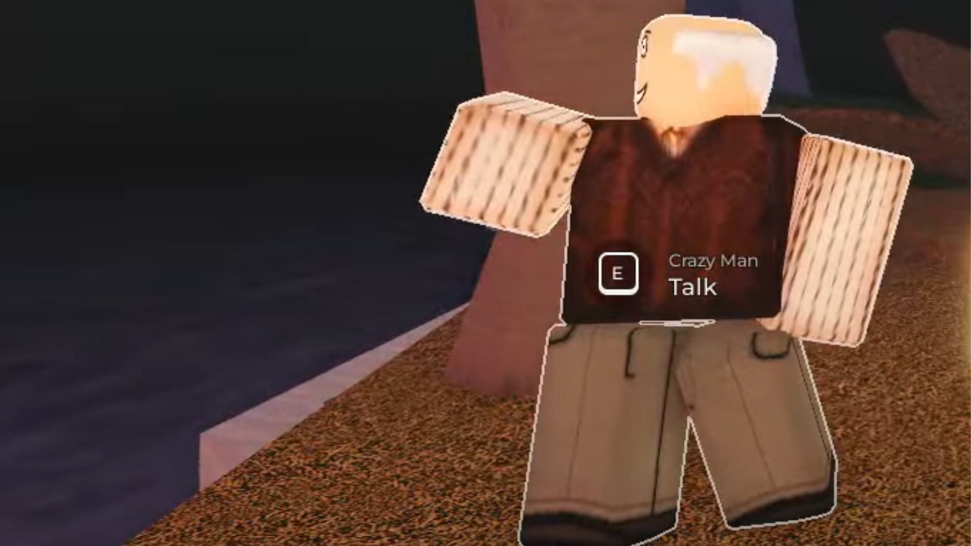 The Crazy Man NPC (Image via Roblox)